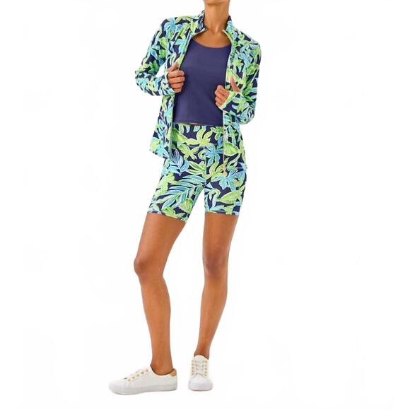 NEW LILLY PULITZER weekender high rise bike short in green